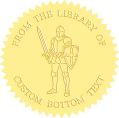 Customized book embossing machine - Knight Series (12 Designs)