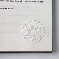 Custom Book Embosser | Personalized Library Stamp for Book Lovers