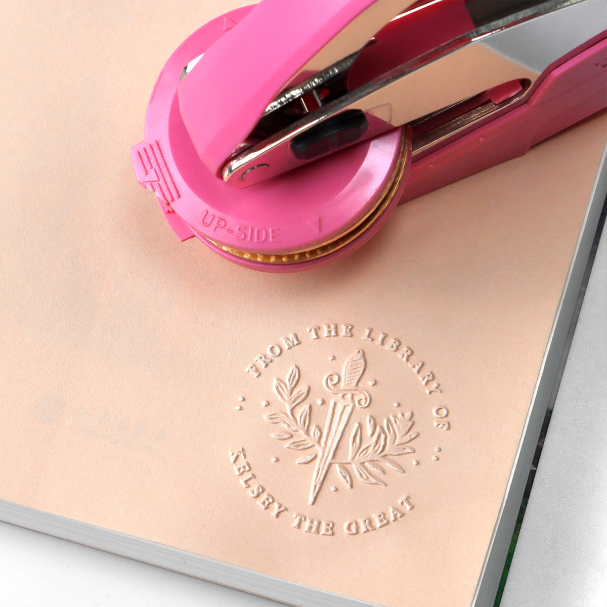 Custom Book Embosser | Trodat Style From The Library Of Custom Stamp