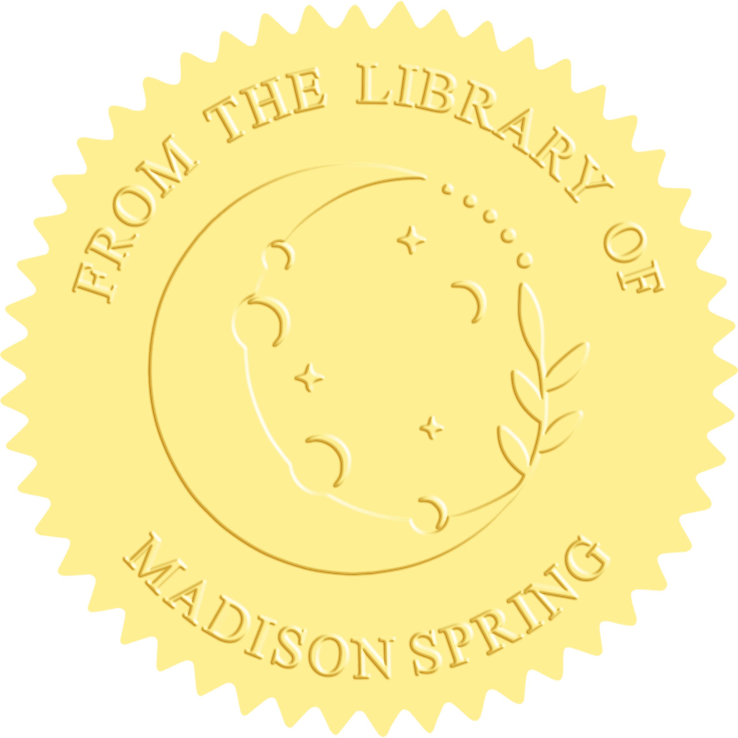 Customized book embossing machine - Moon Series (10 designs)