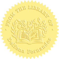 Leewindo Blossom From Pages Custom Book Embosser | Personalized Library Stamp for Book Lovers