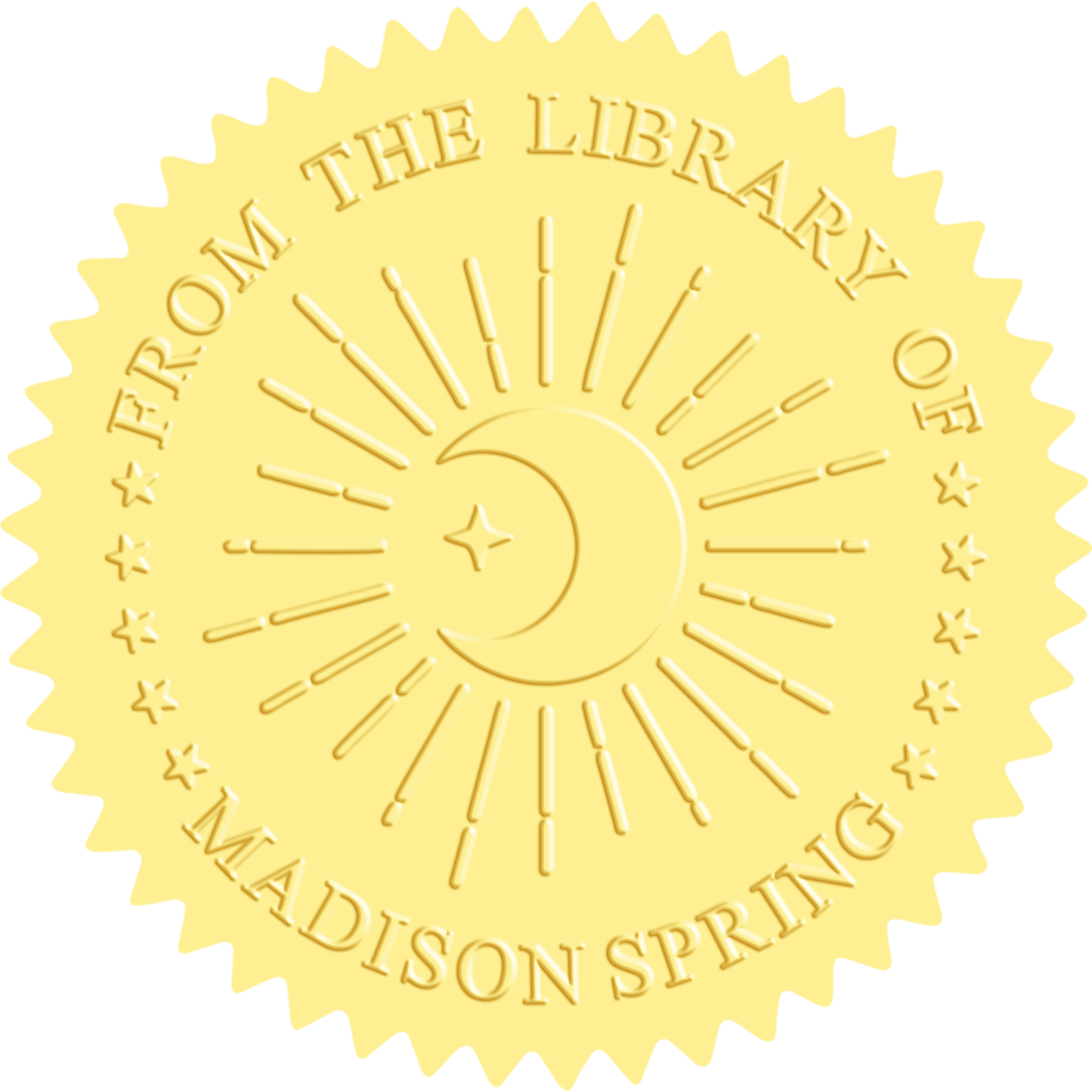 Customized book embossing machine - Moon Series (10 designs)