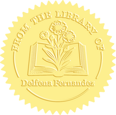 Leewindo Blossom From Pages Custom Book Embosser | Personalized Library Stamp for Book Lovers