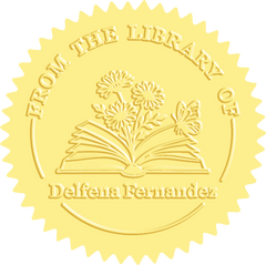 Leewindo Blossom From Pages Custom Book Embosser | Personalized Library Stamp for Book Lovers