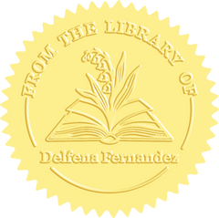 Leewindo Blossom From Pages Custom Book Embosser | Personalized Library Stamp for Book Lovers