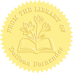Leewindo Blossom From Pages Custom Book Embosser | Personalized Library Stamp for Book Lovers