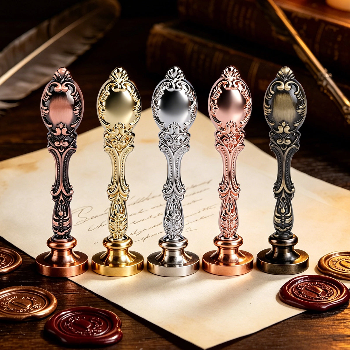 DIY Custom Engraved Wax Seal - Metal handle (3cm/1.18in)