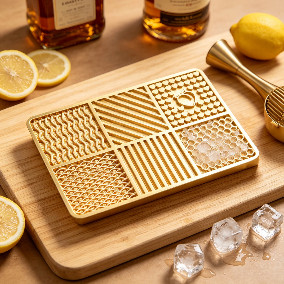 DIY Brass Ice Tray (6 patterns)