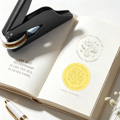 Leewindo Custom Book Embosser - Mystic Botanical Book Stamp Series