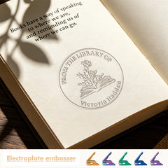Electroplating type-Personalized Book Embosser (71 designs)