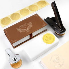 Custom Library Book Embosser | Personalized Embossing Stamp | Leewindo