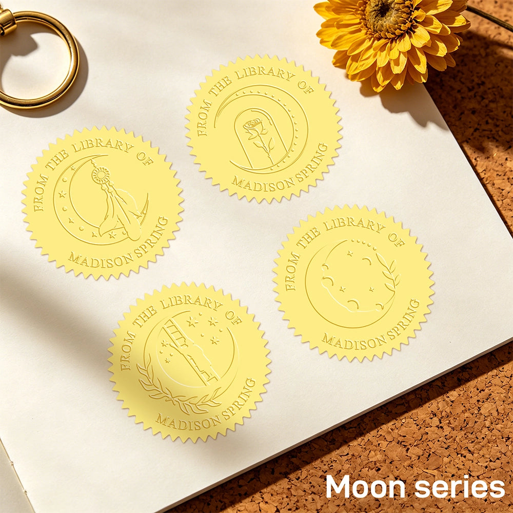Customized book embossing machine - Moon Series (10 designs)