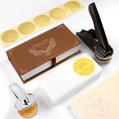 Custom Book Embosser | Personalized Library Stamp for Book Lovers