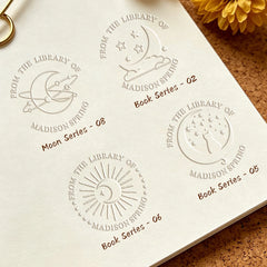 Customized book embossing machine - Moon Series (10 designs)