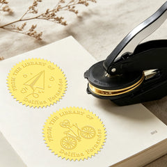 Leewindo Personalized Book Embosser Travel Series (22 designs) - Trodat embosser