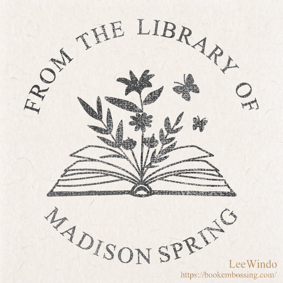 Custom Book Embosser, Personalized Library Embosser, From The Library Of Book Stamp