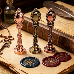 DIY Custom Engraved Wax Seal - Metal handle (3cm/1.18in)