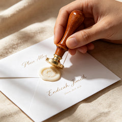 DIY Custom Engraved Wax Seal - Wooden Handle（3cm/1.18in）