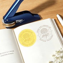 Leewindo Custom Book Embosser - Mystic Botanical Book Stamp Series