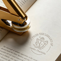 Electroplating type-Personalized Book Embosser (71 designs)