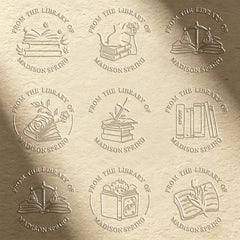 Customized book embossing machine - Book series (35 designs)