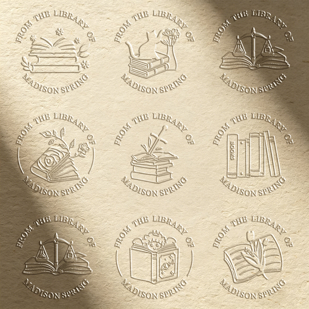 Customized book embossing machine - Book series (35 designs)