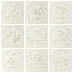 Leewindo Blossom From Pages Custom Book Embosser | Personalized Library Stamp for Book Lovers