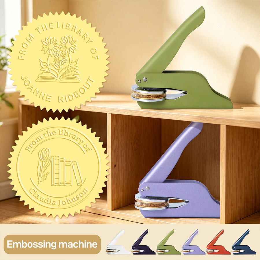 Frosted texture-Personalized Book Embosser (71 designs)