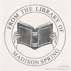 Custom Book Embosser, Personalized Library Embosser, From The Library Of Book Stamp