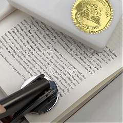 Customized book embossing machine - Book series (35 designs)