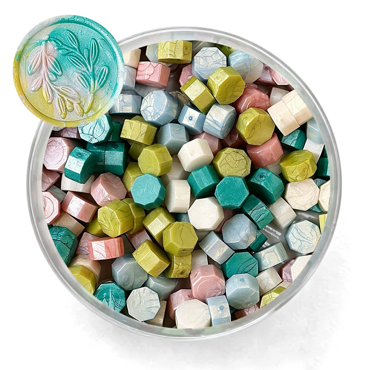 Leewindo 24 Colors Mixed Sealing Wax Beads for Envelope Sealing