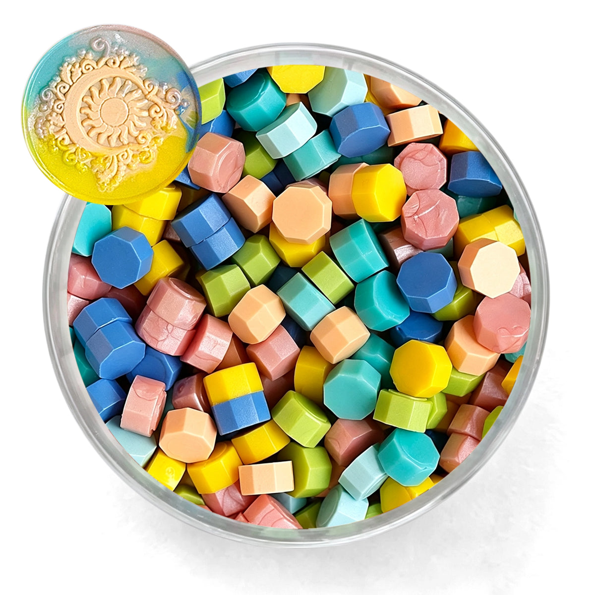 Leewindo 24 Colors Mixed Sealing Wax Beads for Envelope Sealing