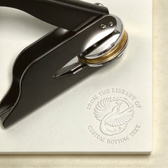 Custom Book Embosser | Custom Personalized Library Stamp for Book Lovers Gift | Leewindo