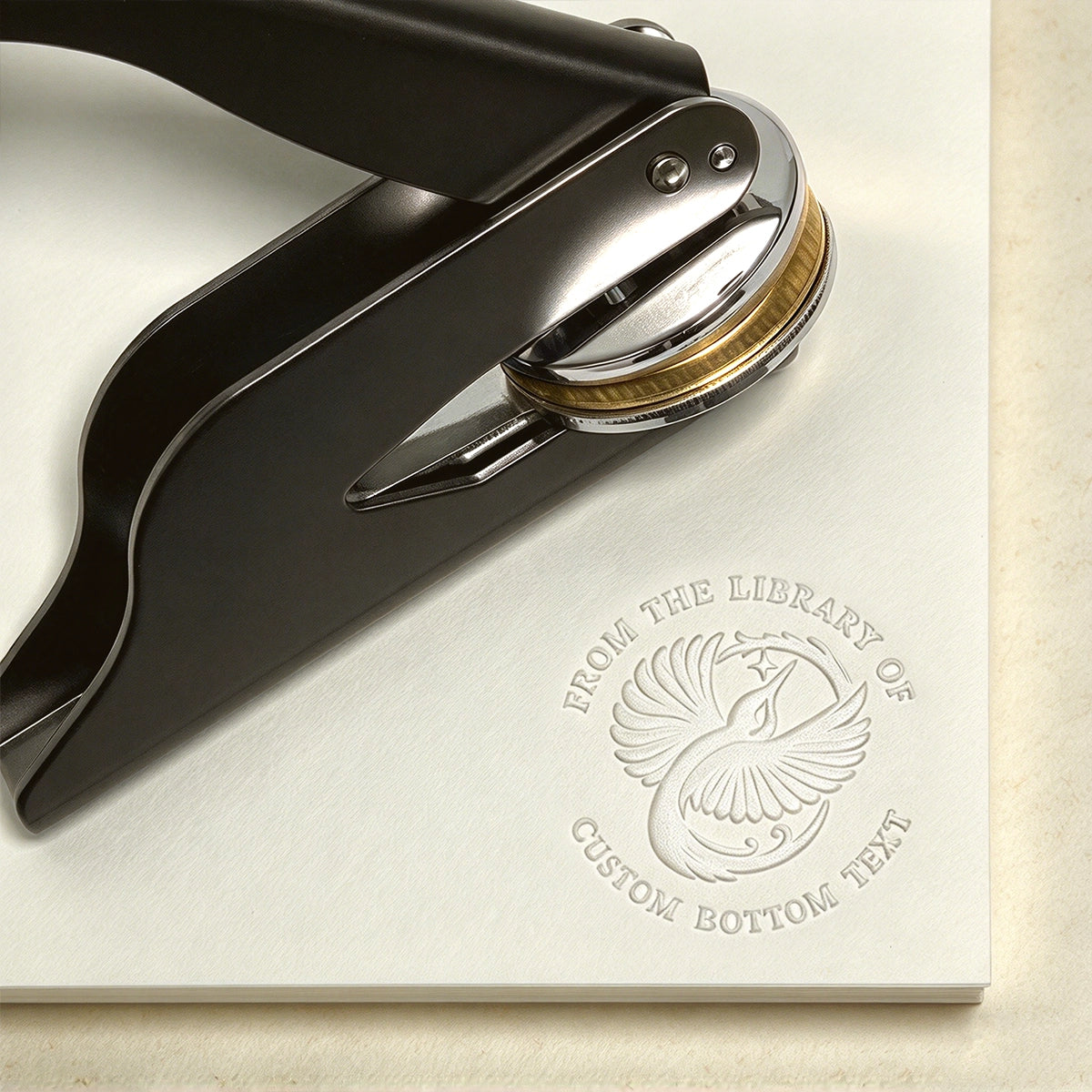 Custom Book Embosser | Custom Personalized Library Stamp for Book Lovers Gift | Leewindo