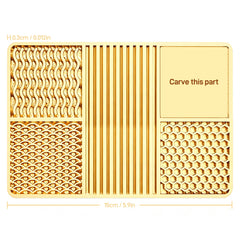DIY Brass Ice Tray (6 patterns)
